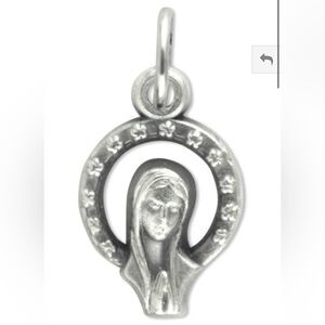 VIRGIN MARY MADONNA WITH A CROWN PENDANT CATHOLIC